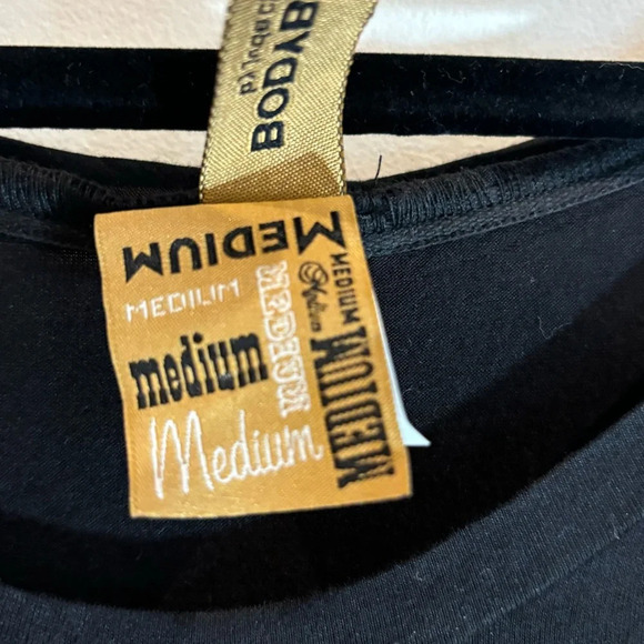 BODYBAG by Jude Sz M Dolman  Sleeve Criss Cross Cuffs Knit Jersey Dress NEW - Picture 4 of 10